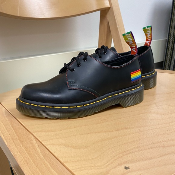 Doc Martens 1461 Pride Smooth Leather Oxford Shoes - Picture 2 of 4